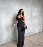 Women's Corset Fashion Designer XS-L Elegant Prom Dresses (Long)