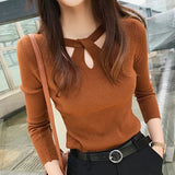Women's Corset O Neck Tops Fashion Designer Ribbed Cardigan