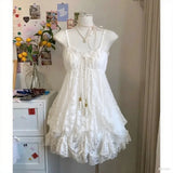 Women's Corset Ruffle Fashion Designer Lace Layered S-L Dresses (Short)