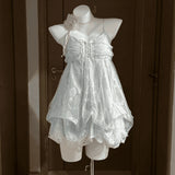 Women's Corset Ruffle Fashion Designer Lace Layered S-L Dresses (Short)