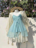 Women's Corset Ruffle Fashion Designer Lace Layered S-L Dresses (Short)