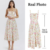 Women's Corset Tied Back Split Fashion Designer S-XL Dresses (Midi)