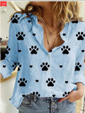 Women's Cotton Fashion Designer Shirt 5XL Linen Long-Sleeve Tops (Plus Size)-Women's Fashion Designer Plus Size Long-Sleeve Tops-International Women's Clothing