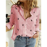 Women's Cotton Fashion Designer Shirt 5XL Linen Long-Sleeve Tops (Plus Size)-Women's Fashion Designer Plus Size Long-Sleeve Tops-International Women's Clothing