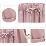 Women's Cotton Linen Fashion Designer M-8XL Pants (Plus Size)