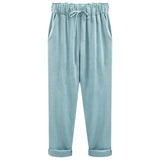 Women's Cotton Linen Fashion Designer M-8XL Pants (Plus Size)