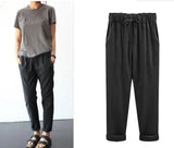 Women's Cotton Linen Fashion Designer M-8XL Pants (Plus Size)