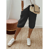 Women's Cotton S-2XL Linen Fashion Designer 3/4 Pants-Women's Fashion Designer Leggings / Pants-Women&#x27;s fashion designer plus size clothes