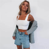Women's Crop Top Fashion Ribbed Heart Designer XS-L Singlets-Women's Tops Fashion Designer Singlets-Women's fashion designer plus size clothes