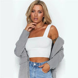 Women's Crop Top Fashion Ribbed Heart Designer XS-L Singlets-Women's Tops Fashion Designer Singlets-Women's fashion designer plus size clothes