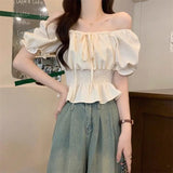 Women's Crop Top Corset S-XL Fashion Designer Blouse T-Shirts