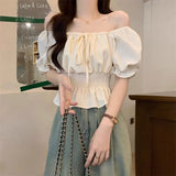 Women's Crop Top Corset S-XL Fashion Designer Blouse T-Shirts