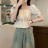 Women's Crop Top Corset S-XL Fashion Designer Blouse T-Shirts