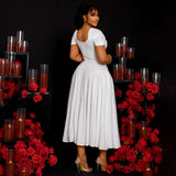 Women's Cross-Border 1-5XL Fashion Designer Long Dresses (Plus Size)