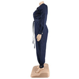 Women's Denim Jumpsuit Fashion Designer Overall Rompers (Plus Size)