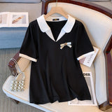 Women's Designer Blouse 5-9XL Blouse Fashion T-Shirts (Plus Size)