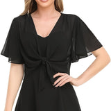 Women's Designer S-2XL Chiffon Blouse Crop Tops Fashion T-Shirts