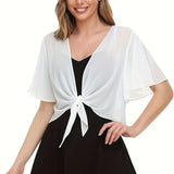 Women's Designer S-2XL Chiffon Blouse Crop Tops Fashion T-Shirts