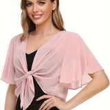 Women's Designer S-2XL Chiffon Blouse Crop Tops Fashion T-Shirts