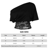 Women's Designer S-L Off-Shoulder Lace Crop Tops Fashion T-Shirts