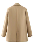 Women's Double Breasted Fashion Designer Blazer Jackets-Women's Fashion Designer Jackets