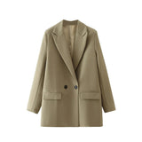 Women's Double Breasted Fashion Designer Blazer Jackets-Women's Fashion Designer Jackets