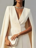 Women's Double-Breasted Shawl Fashion Designer Backless S-L Dresses (Short)