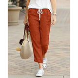Women's Draw String Loose Fashion Designer Cotton Pants-Women's Fashion Designer Leggings / Pants