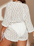 Women's Drawstring 1-4XL Transparent Fashion Designer Rompers (Plus Size)
