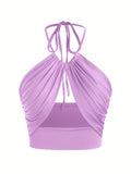 Women's Drawstring Tank Tops Designer Fashion Crop S-L Singlets