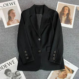 Women's Elegant Office Tops Fashion Designer S-3XL Blazer Jackets-Women's Fashion Designer Jackets-International Women's Clothing