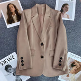 Women's Elegant Office Tops Fashion Designer S-3XL Blazer Jackets-Women's Fashion Designer Jackets-International Women's Clothing