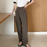 Women's Elegant S-2XL Korean Office Fashion Designer Pants-Women's Fashion Designer Leggings / Pants-Women&#x27;s fashion designer plus size clothes