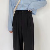 Women's Elegant S-2XL Korean Office Fashion Designer Pants-Women's Fashion Designer Leggings / Pants-Women&#x27;s fashion designer plus size clothes