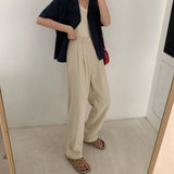 Women's Elegant S-2XL Korean Office Fashion Designer Pants-Women's Fashion Designer Leggings / Pants-Women&#x27;s fashion designer plus size clothes