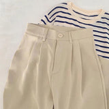Women's Elegant S-2XL Korean Office Fashion Designer Pants-Women's Fashion Designer Leggings / Pants-Apricot-Women&#x27;s fashion designer plus size clothes