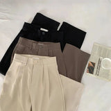 Women's Elegant S-2XL Korean Office Fashion Designer Pants-Women's Fashion Designer Leggings / Pants-Women&#x27;s fashion designer plus size clothes