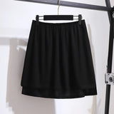 Women's Fart Curtain 5-6XL Fashion Designer Short Skirts (Plus Size)