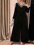 Women's Fashion Designer 1-4XL Wide Leg Jumpsuits (Plus Size)