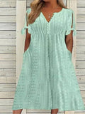 Women's 1-5XL Fashion Designer Hollowed Out Midi Dresses (Plus Size)-Women's Fashion Designer Plus Size Dresses-International Women's Clothing