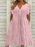 Women's 1-5XL Fashion Designer Hollowed Out Midi Dresses (Plus Size)-Women's Fashion Designer Plus Size Dresses-International Women's Clothing