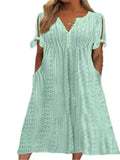 Women's 1-5XL Fashion Designer Hollowed Out Midi Dresses (Plus Size)-Women's Fashion Designer Plus Size Dresses-International Women's Clothing
