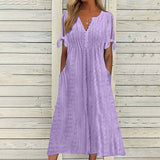 Women's 1-5XL Fashion Designer Hollowed Out Midi Dresses (Plus Size)-Women's Fashion Designer Plus Size Dresses-International Women's Clothing