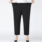 Women's Fashion Designer 1-8XL High Waist Elastic Pants (Plus Size)-Women's Fashion Designer Plus Size Leggings / Pants