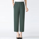 Women's Fashion Designer 1-8XL High Waist Elastic Pants (Plus Size)-Women's Fashion Designer Plus Size Leggings / Pants