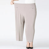Women's Fashion Designer 1-8XL High Waist Elastic Pants (Plus Size)-Women's Fashion Designer Plus Size Leggings / Pants