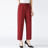 Women's Fashion Designer 1-8XL High Waist Elastic Pants (Plus Size)-Women's Fashion Designer Plus Size Leggings / Pants