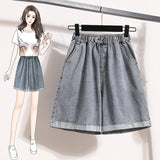 Women's Fashion Designer 2-5XL Denim Shorts (Plus Size)