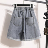 Women's Fashion Designer 2-5XL Denim Shorts (Plus Size)