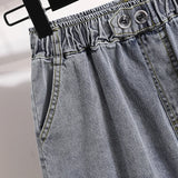 Women's Fashion Designer 2-5XL Denim Shorts (Plus Size)